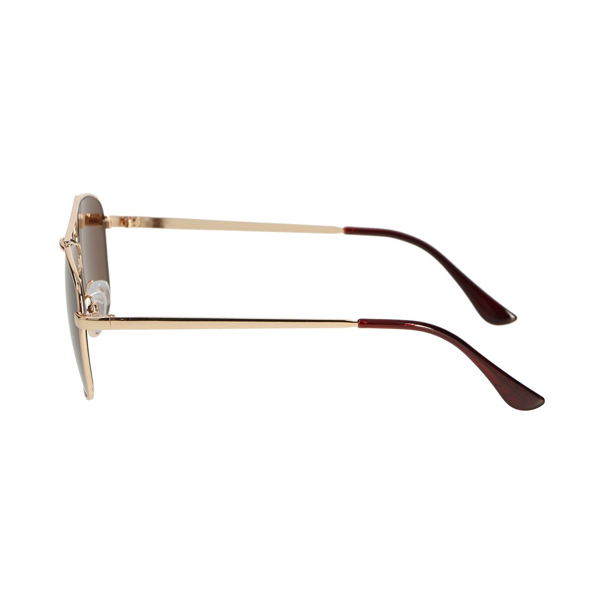 Spectrum zonnebril piloot vierkant roze metaal bruin dames