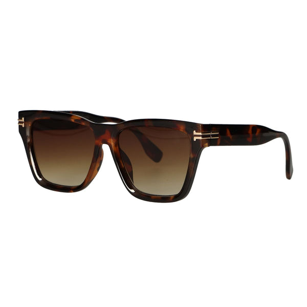 Spectrum zonnebril statement vierkant tortoise bruin glas dames