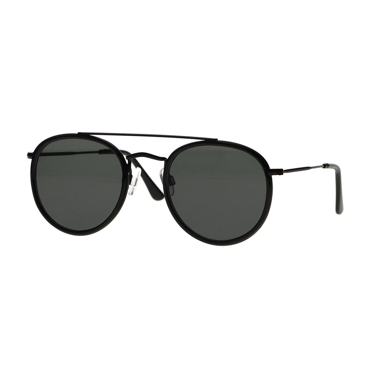 Spectrum dubbele zonnebril brug groen zwart glas heren