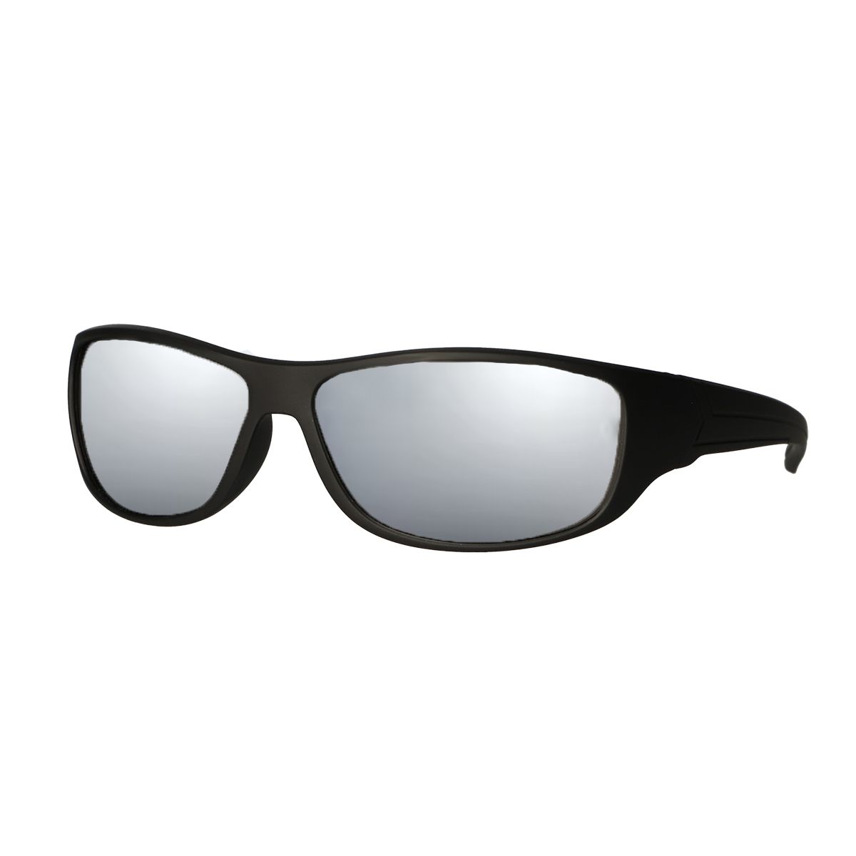 Spectrum mat zonnebril zwart zilver glas