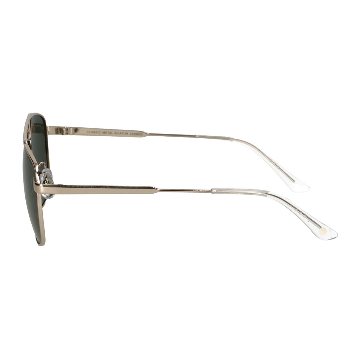 Spectrum zonnebril groen glas messing heren