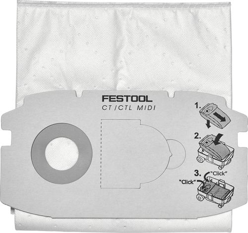 Festool accessoires zelfclean filterzak sc fis-ctl midi (5x) | 498411