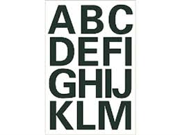 Overige merken - - Zwarte letters AZ 25mm