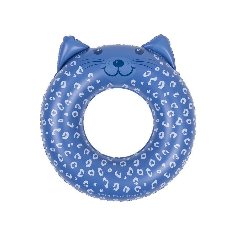 Luipaard | blauwe dierenzwemband ø 55 cm