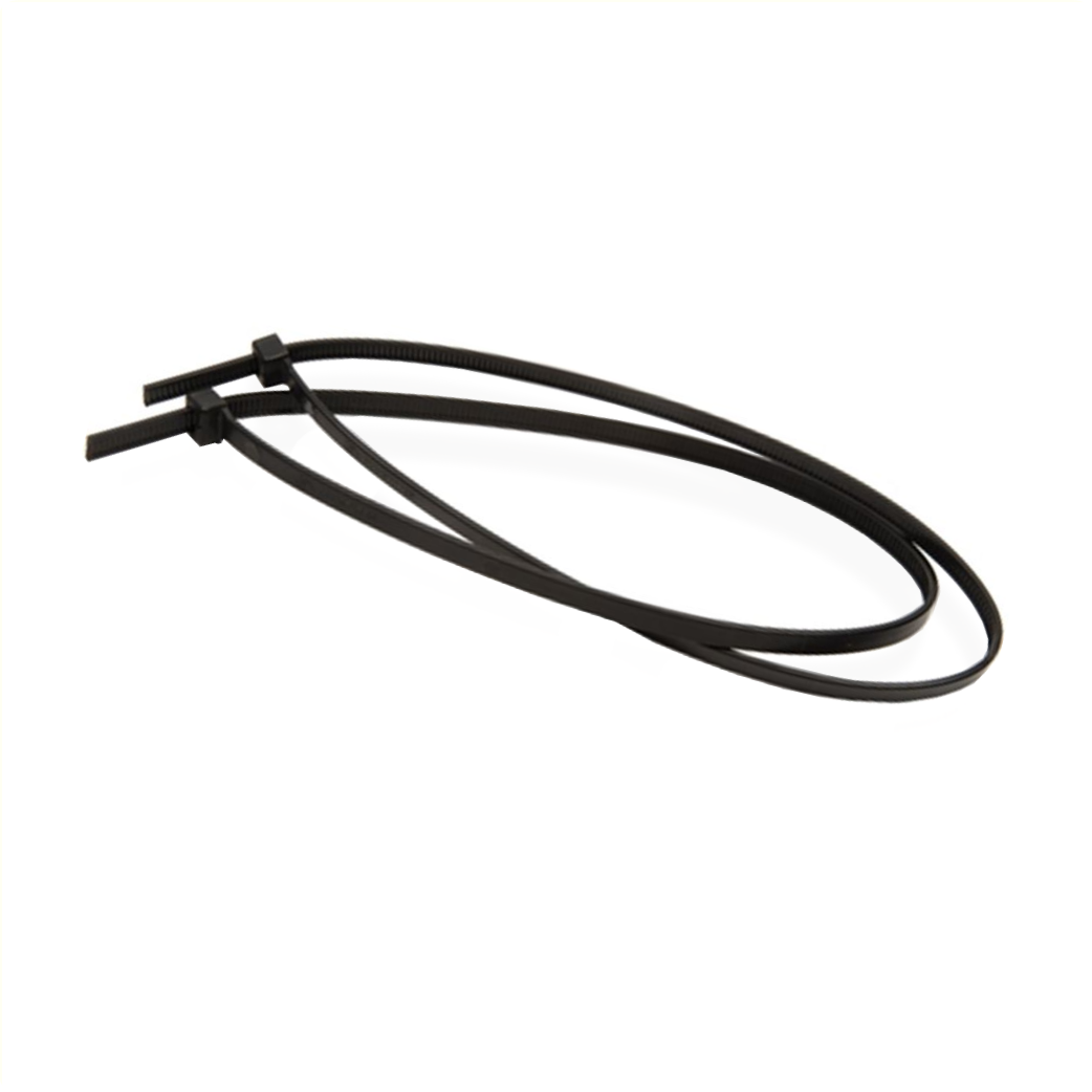 Tie wrap kabelbinder zwart 100x2,5 mm per 100