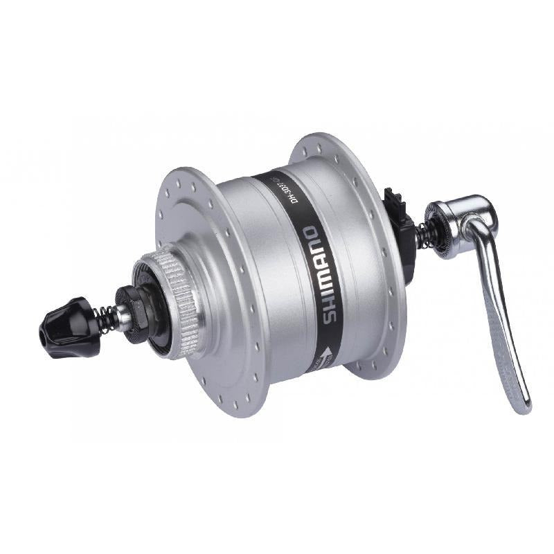 Shimano naafdynamo 32g uitvalschijf 6v 3 watt dh-3d37-qr zilver