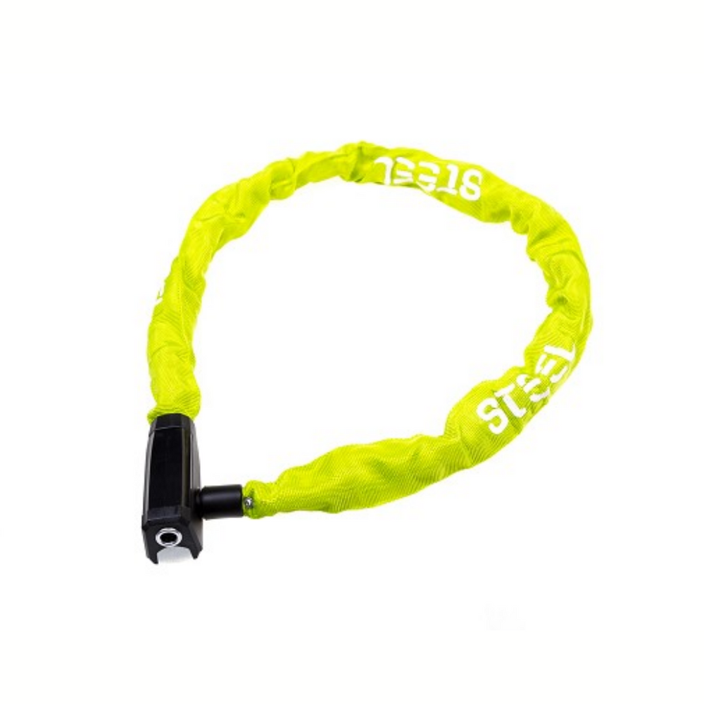 Antivol à chaîne en acier Pro Force 8x8x1100, citron vert