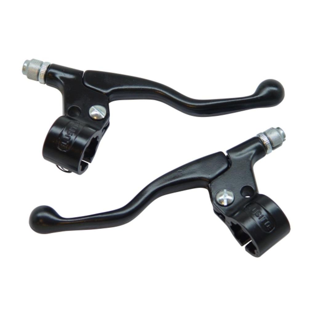 Lucia remgreepset zwart kort links rechts