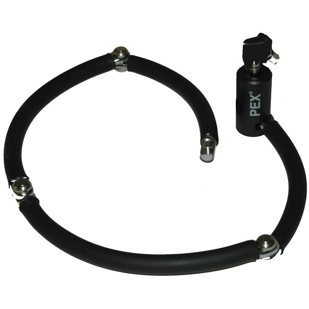 Pex scharnierarm gleuf zwart 72cm