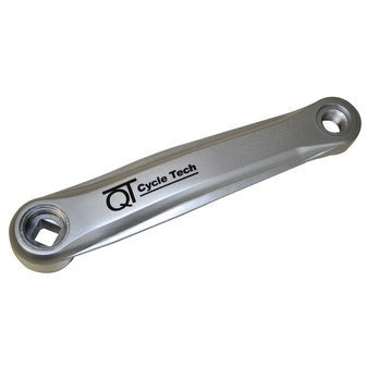 Qt cycle tech pédalier gauche acier plastique gris 170 mm 0702793