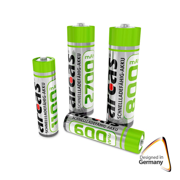 Oplaadbare Batterijen ARCAS Rechargeable NimH AAA HR03 600mAh, 2st.