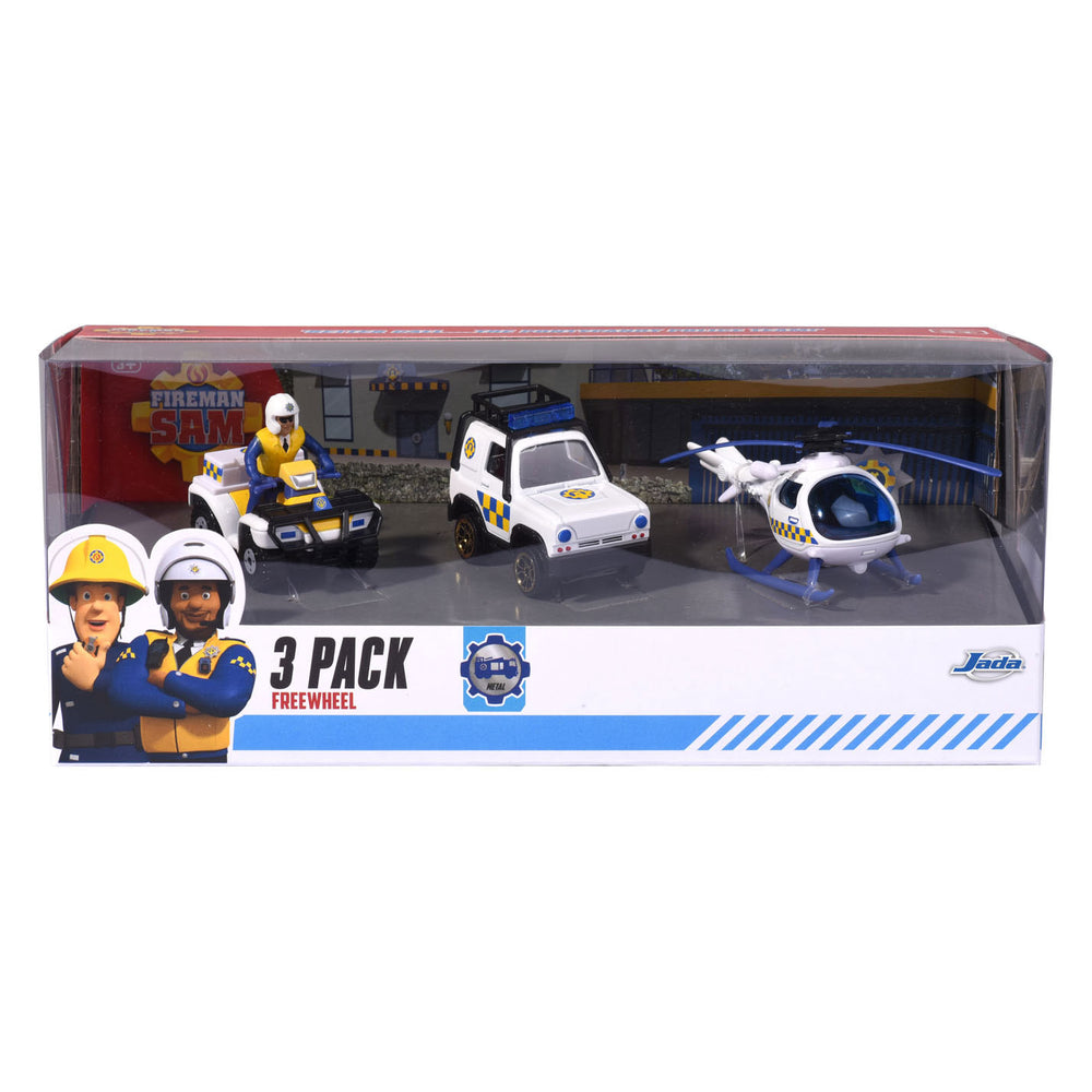 Dickie Brandweerman Sam Voertuigen, 3-pack