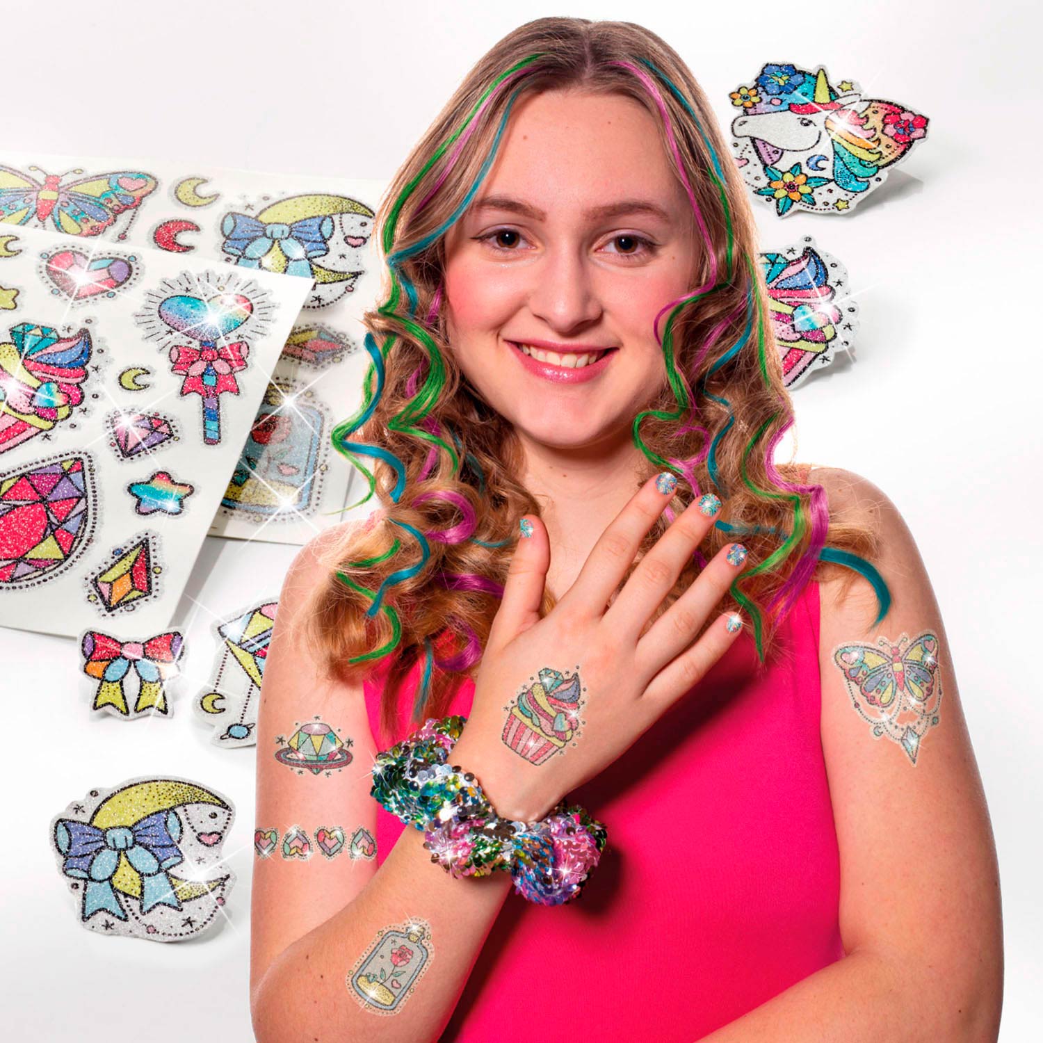 Totum Bling Bling - Haarkrijt en Glittertattoo's