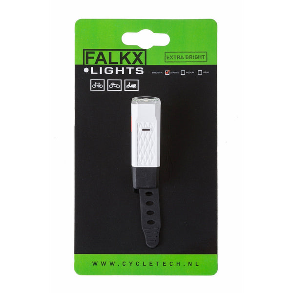 FALKX Mini phare LED. Rechargeable par USB (emballage suspendu).