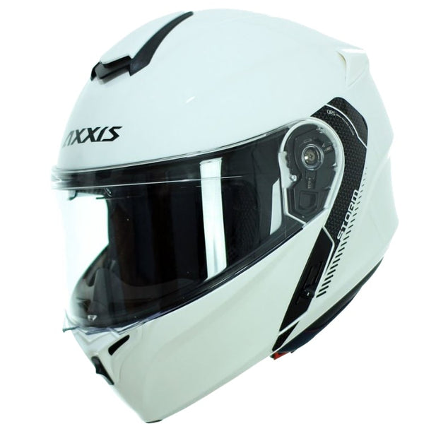 Axxis helmet storm solid gloss white l