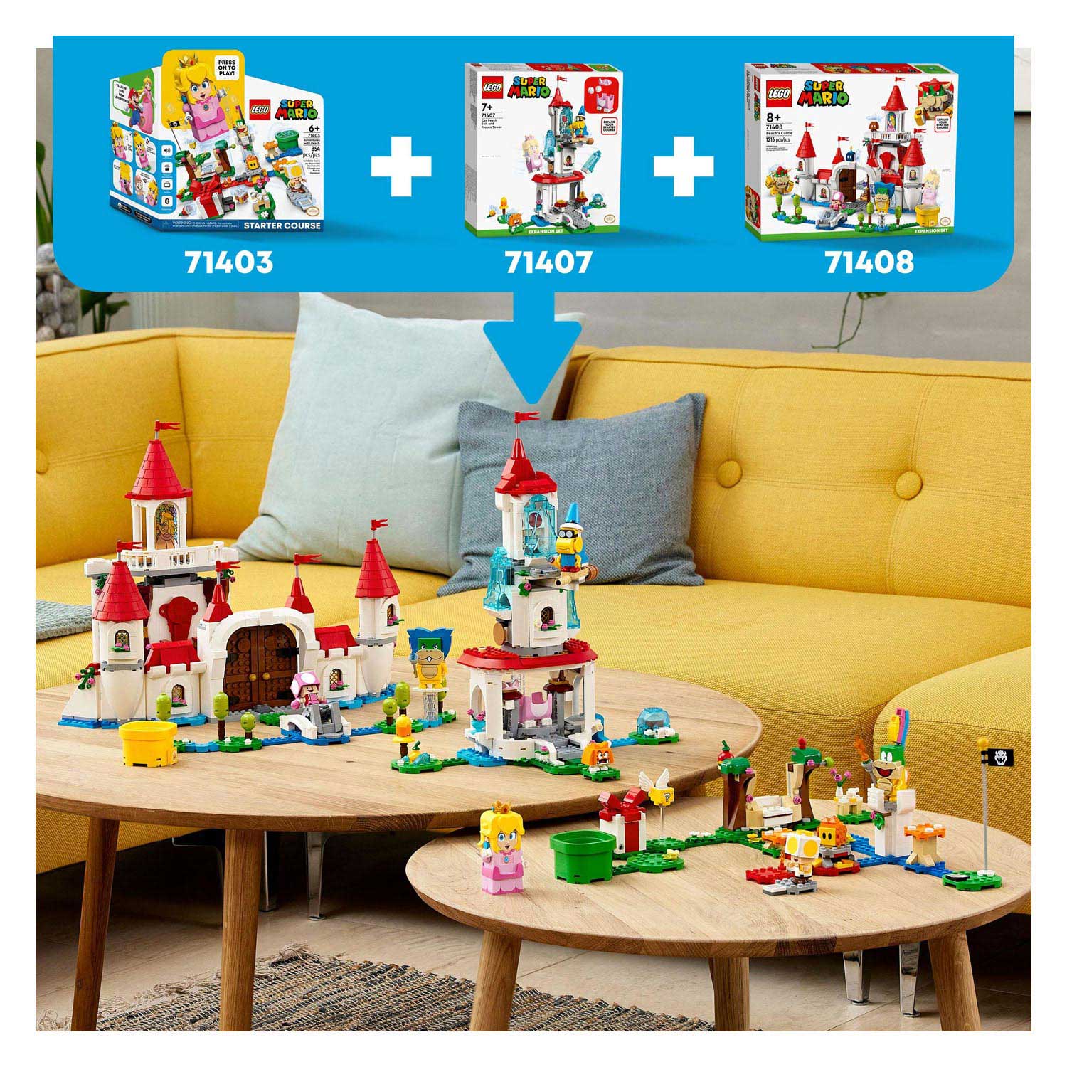 LEGO Super Mario 71408 Uitbreiding van Peach Kasteel