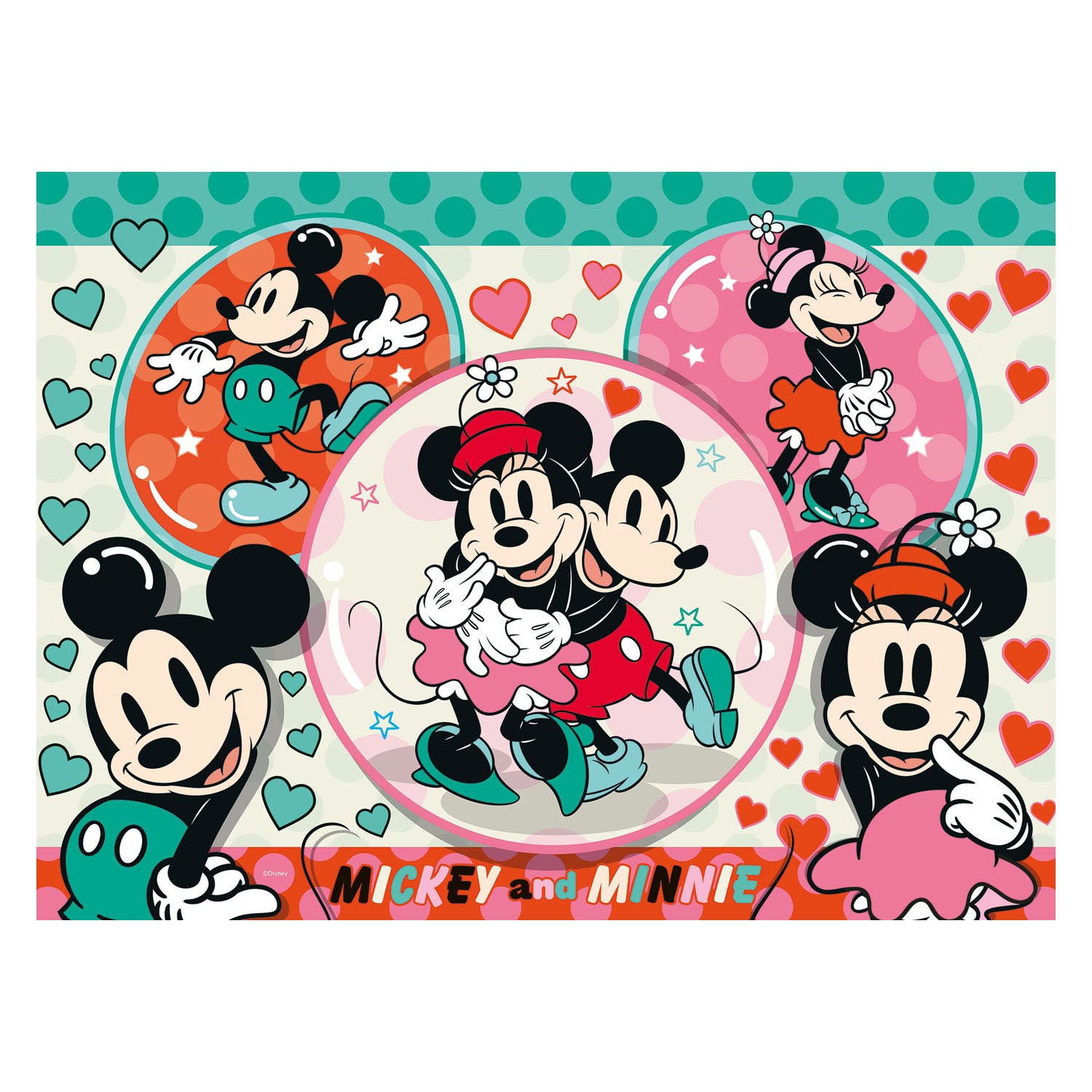 Droompaar Mickey Minnie Legpuzzel, 150st. XXL