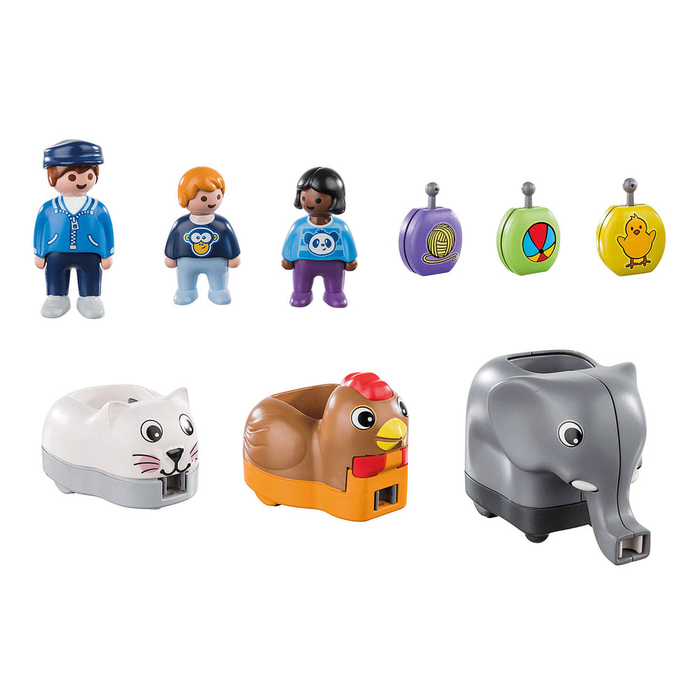 Playmobil 1.2.3. Dierentrein 70405
