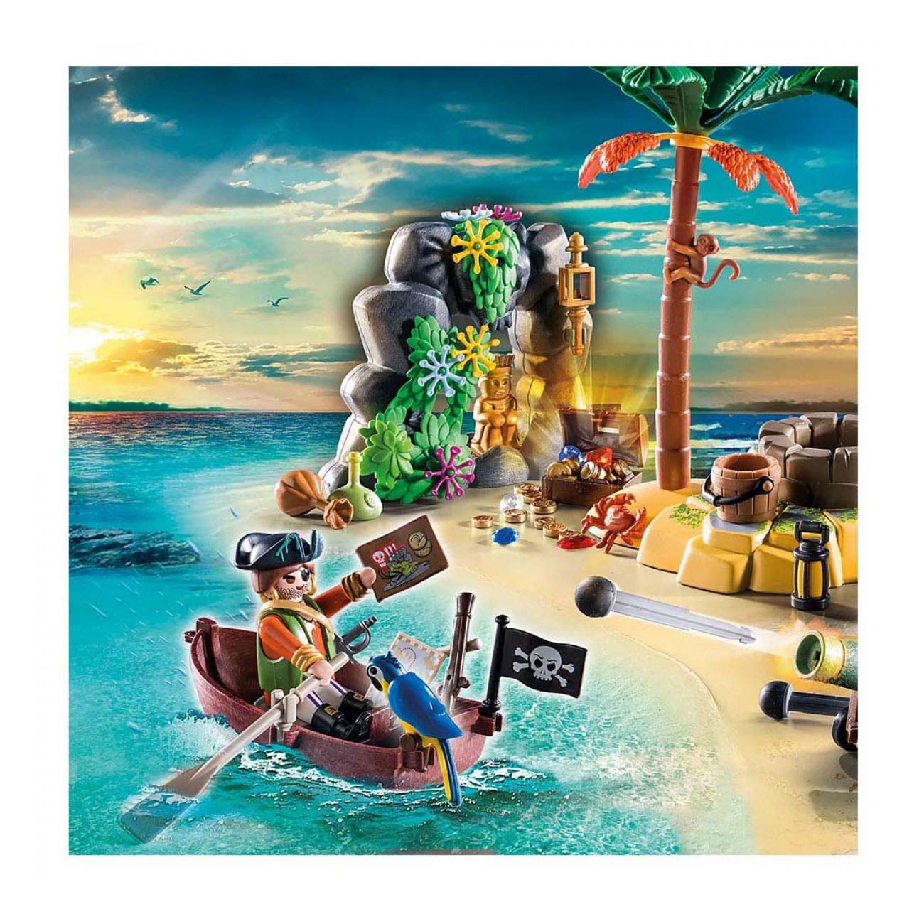 PLAYMOBIL PLAYMOBIL Piraten Piratenschateiland met skelet