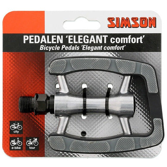Simson 021980 pedals elegant comfort on card