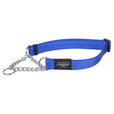 Rogz for dogs fanbelt halfslip halsband blauw