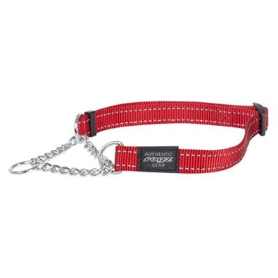 Rogz for dogs fanbelt halfslip halsband rood