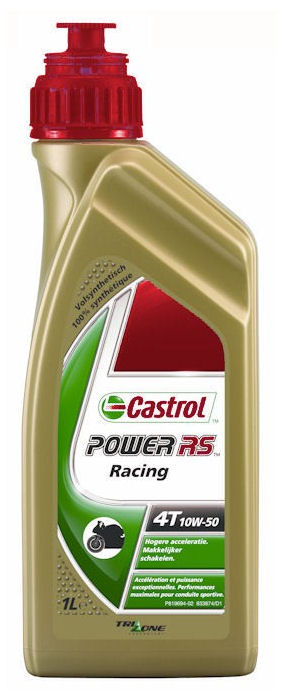 Olie Castrol Power RS Racing 4T 10W-50 - fles à 1 liter