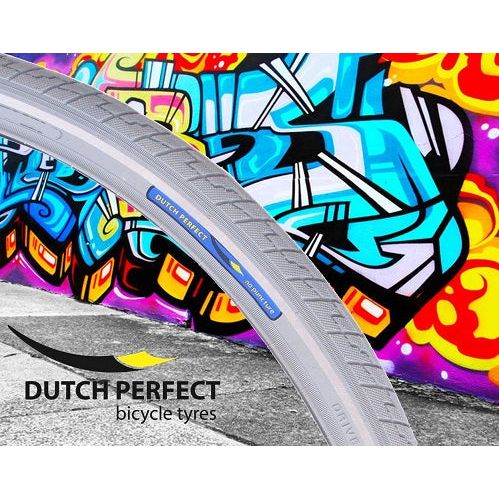 Buitenband Dutch Perfect 28 x 1.40 40-622mm anti-lek - grijs met reflectie