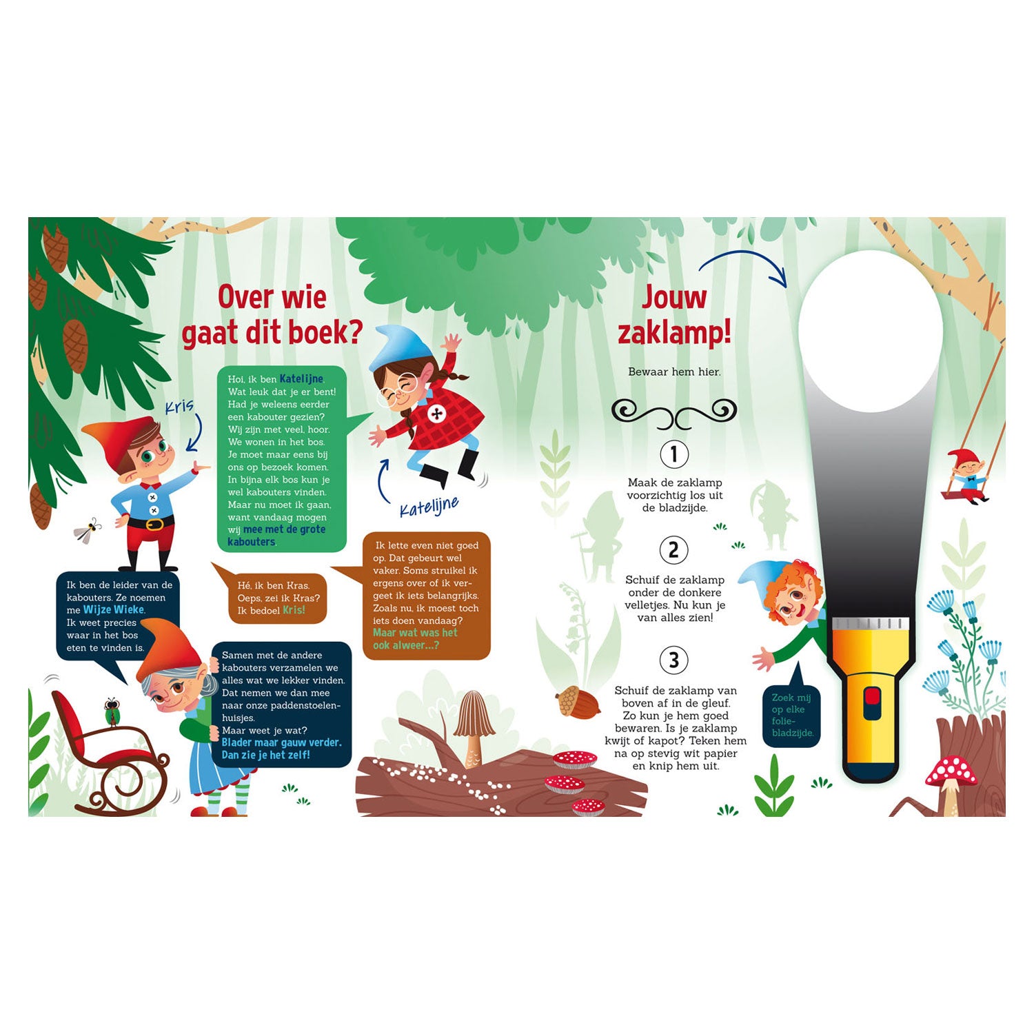 Speuren in het Kabouterbos + elektronische zaklamp