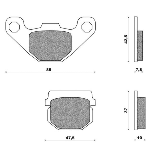 Newfren brake pad set fd0226