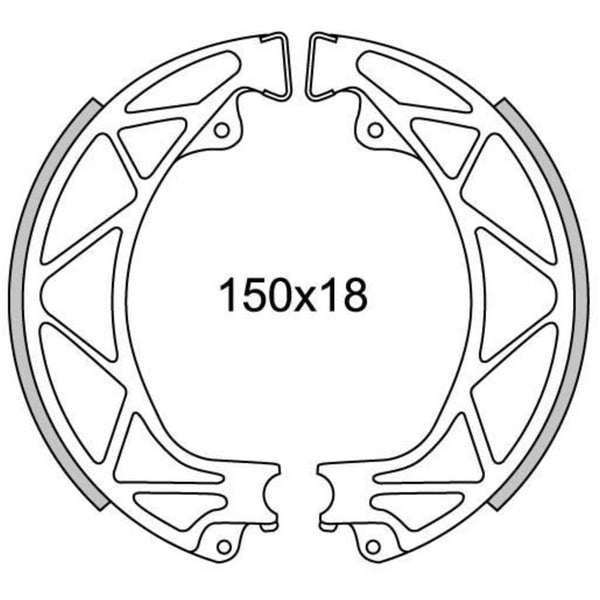 Newfren brake shoe set gf0265