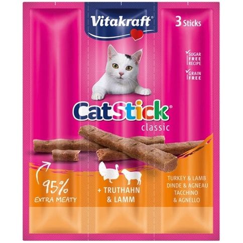 Vitakraft kattenstick mini kalkoen met lam