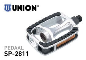 Pedalen Union Sp-2811 Aluminium Antislip Zilver