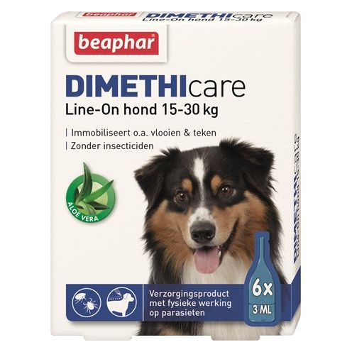 Beaphar dimethicare line-on hond tegen vlooien en teken
