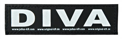 Julius k9 labels voor power-harnas tuig diva