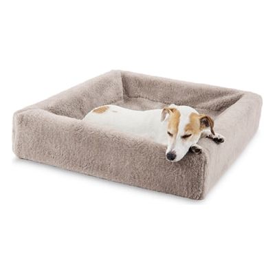 Bia bed Fleeceschoffen hondenmand taupe