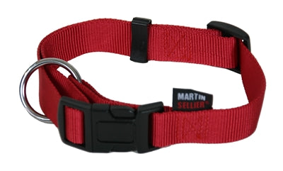 Martin halsband basic nylon rood