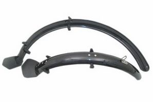 M-Wave Spatbordenset 60mm Kunststof 20 Inch Zwart