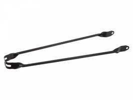 barre de garde-boue 28 x 1,5 pouces 6 mm acier noir mat