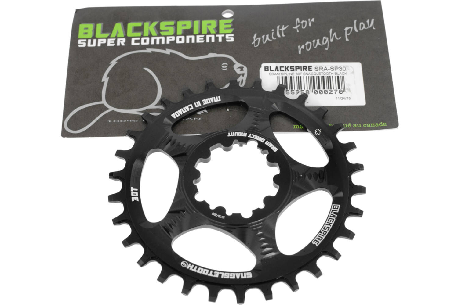 Blackspire - kettingblad snaggletooth sram spline 30 6mm offset