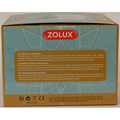 Zolux drinkfontein wit blauw