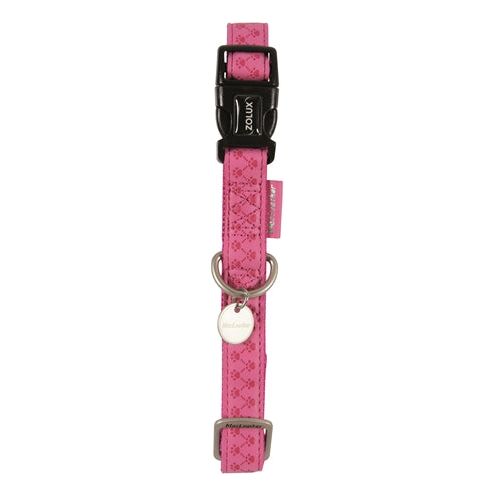 Macleather halsband roze
