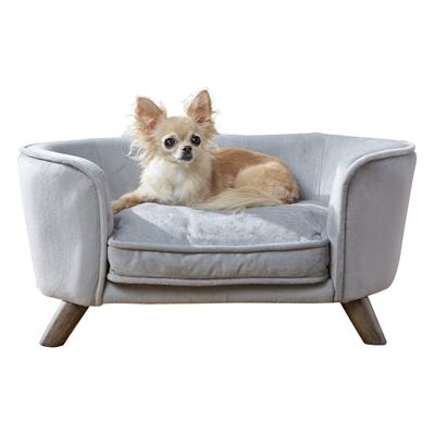 Enchanted hondenmand sofa romy grijs