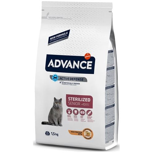 Advance kat gesteriliseerd gevoelig senior 10+