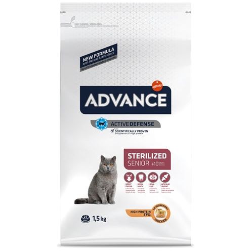 Advance kat gesteriliseerd gevoelig senior 10+