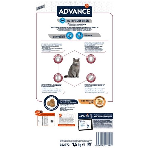 Advance kat gesteriliseerd gevoelig senior 10+