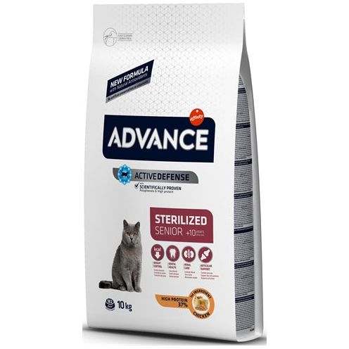 Advance kat gesteriliseerd gevoelig senior 10+