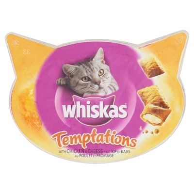 Whiskas snack temptations kip kaas
