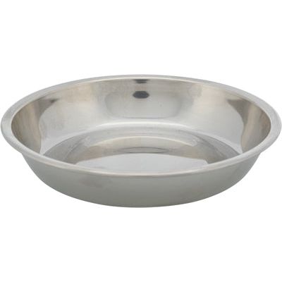 Trixie voerbak kat melamine RVS wit