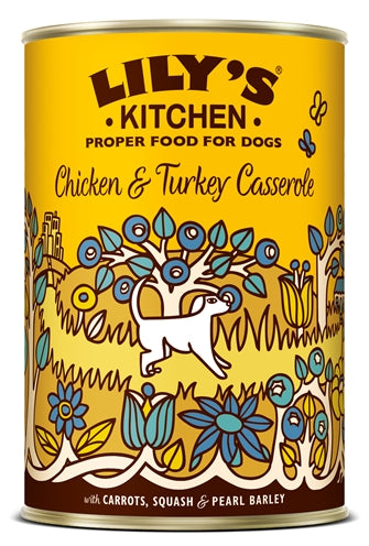 Lily's kitchen dog chicken turkey casserole